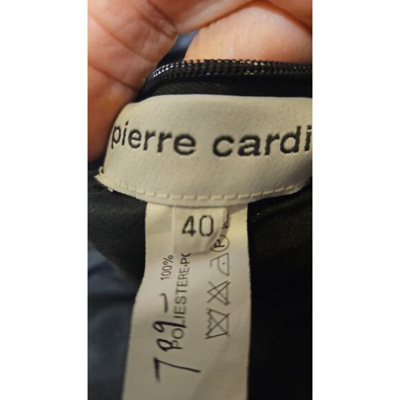 Pierre Cardin Black Evening Gown – One Shoulder Satin Dress Size 40 - Picture 6 of 6